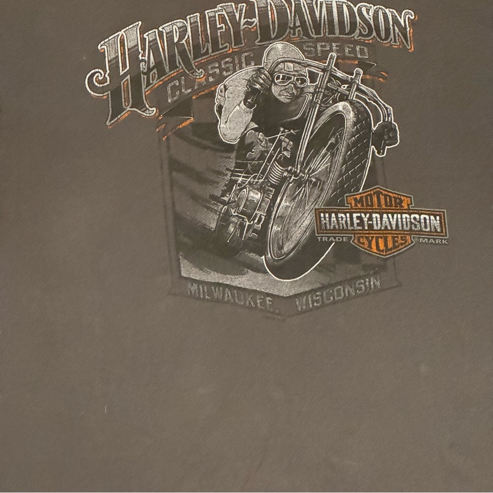Vintage Harley Davidison Tee Shirt Grey - Picture 2 of 5
